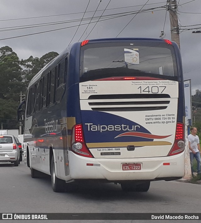 Taipastur Transportes Turísticos 1407 na cidade de Itapevi, São Paulo, Brasil, por David Macedo Rocha. ID da foto: 10075961.