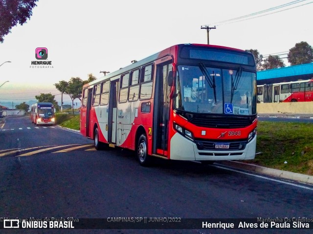 Itajaí Transportes Coletivos 2043 na cidade de Campinas, São Paulo, Brasil, por Henrique Alves de Paula Silva. Número da foto: #10073351.