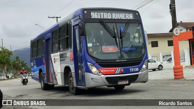 BR Mobilidade Baixada Santista 72120 na cidade de Bertioga, São Paulo, Brasil, por Ricardo Santos. ID da foto: 10075600.