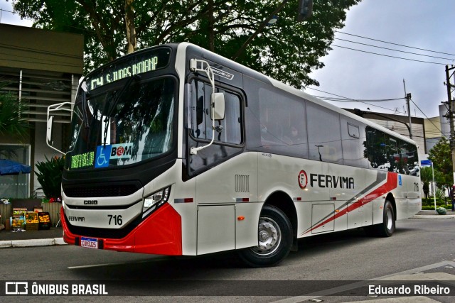 Viação Fervima 716 na cidade de Taboão da Serra, São Paulo, Brasil, por Eduardo Ribeiro. Número da foto: #10074234.