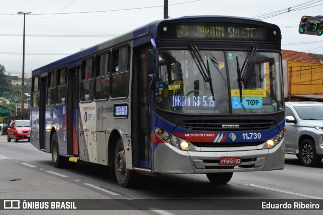 Viação Pirajuçara 11.739 na cidade de Taboão da Serra, São Paulo, Brasil, por Eduardo Ribeiro. ID da foto: 10074258.