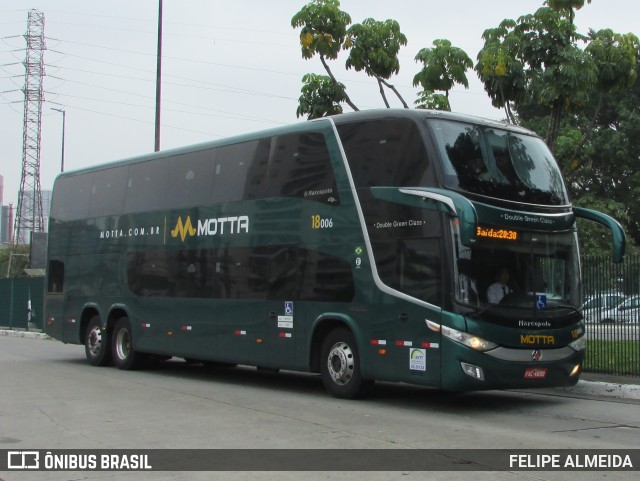 Viação Motta 18006 na cidade de São Paulo, São Paulo, Brasil, por FELIPE ALMEIDA. Número da foto: #10075444.