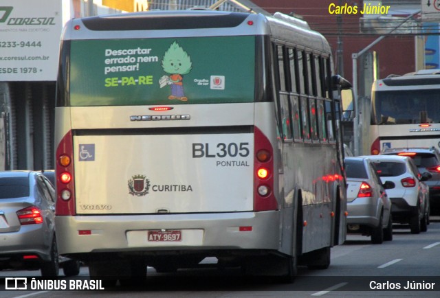 Transporte Coletivo Glória BL305 na cidade de Curitiba, Paraná, Brasil, por Carlos Júnior. Número da foto: #10075433.
