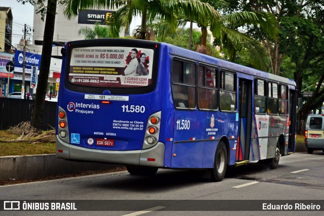 Viação Pirajuçara 11.580 na cidade de Taboão da Serra, São Paulo, Brasil, por Eduardo Ribeiro. Número da foto: #10074154.