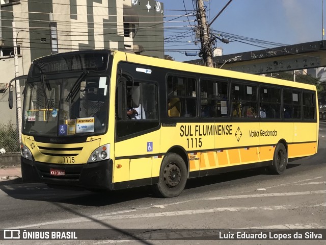 Viação Sul Fluminense 1115 na cidade de Volta Redonda, Rio de Janeiro, Brasil, por Luiz Eduardo Lopes da Silva. Número da foto: #10138383.