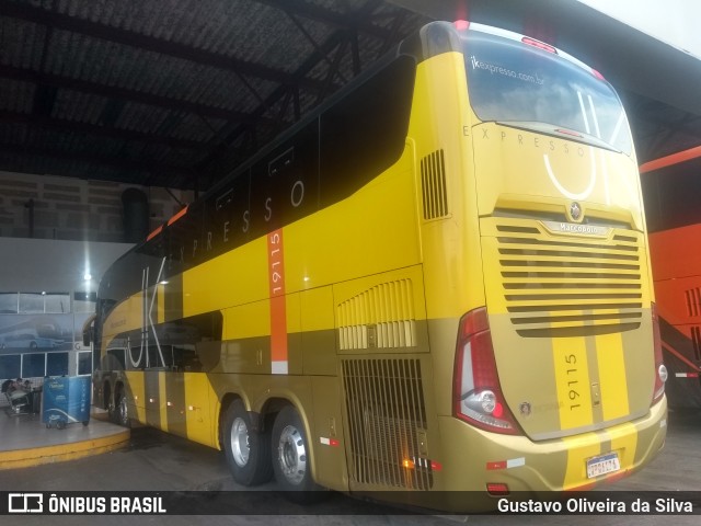 Expresso JK 19115 na cidade de Goiânia, Goiás, Brasil, por Gustavo Oliveira da Silva. ID da foto: 10138305.