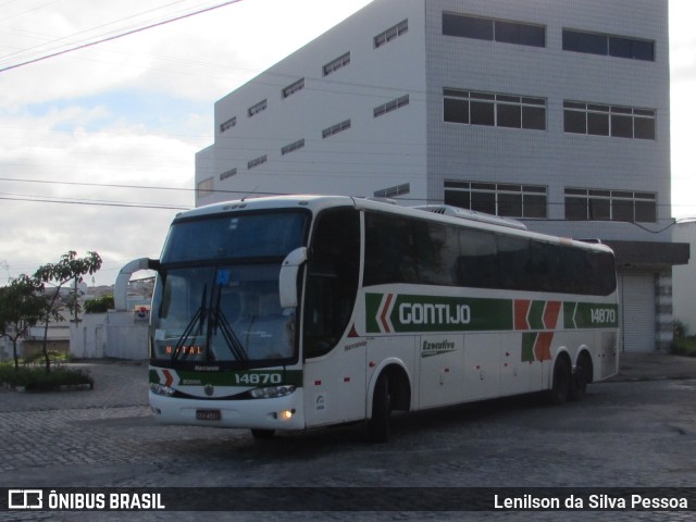 Empresa Gontijo de Transportes 14870 na cidade de Caruaru, Pernambuco, Brasil, por Lenilson da Silva Pessoa. ID da foto: 10139521.