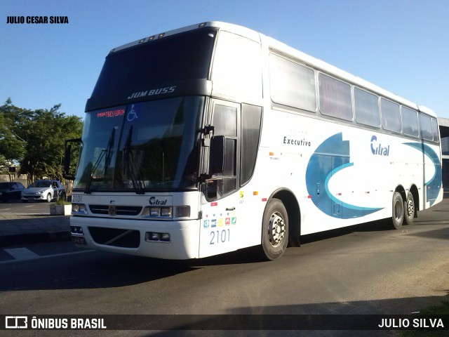 Citral Transporte e Turismo 2101 na cidade de Porto Alegre, Rio Grande do Sul, Brasil, por JULIO SILVA. ID da foto: 10140874.