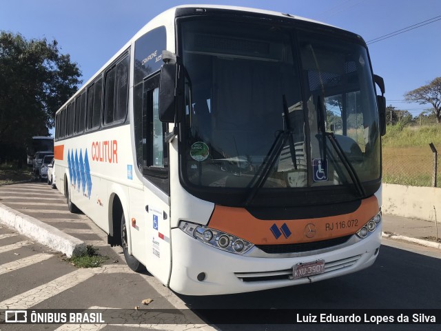 Colitur Transportes Rodoviários RJ 116.072 na cidade de Volta Redonda, Rio de Janeiro, Brasil, por Luiz Eduardo Lopes da Silva. ID da foto: 10140774.