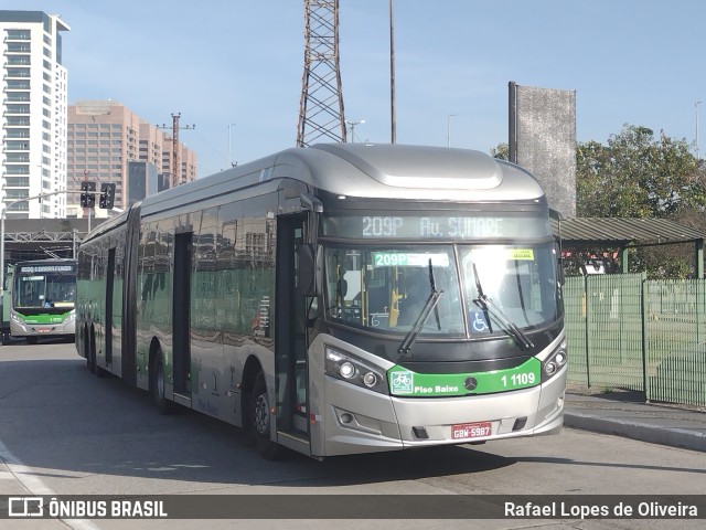 Viação Santa Brígida 1 1109 na cidade de São Paulo, São Paulo, Brasil, por Rafael Lopes de Oliveira. ID da foto: 10138895.