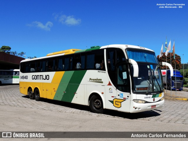 Empresa Gontijo de Transportes 14940 na cidade de João Monlevade, Minas Gerais, Brasil, por Antonio Carlos Fernandes. Número da foto: #10138254.