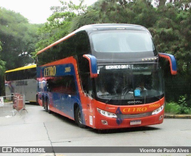 Viação Cetro 20003 na cidade de São Paulo, São Paulo, Brasil, por Vicente de Paulo Alves. Número da foto: #10140722.