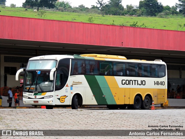 Empresa Gontijo de Transportes 14140 na cidade de João Monlevade, Minas Gerais, Brasil, por Antonio Carlos Fernandes. ID da foto: 10138270.