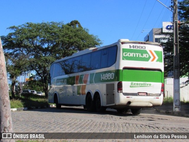 Empresa Gontijo de Transportes 14880 na cidade de Caruaru, Pernambuco, Brasil, por Lenilson da Silva Pessoa. ID da foto: 10139326.