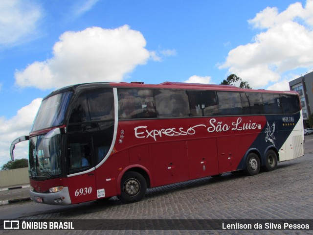 Expresso São Luiz 6930 na cidade de Caruaru, Pernambuco, Brasil, por Lenilson da Silva Pessoa. ID da foto: 10139544.