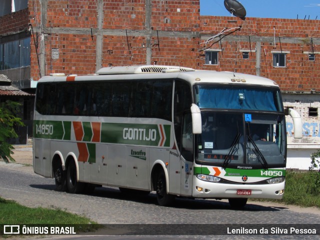 Empresa Gontijo de Transportes 14850 na cidade de Caruaru, Pernambuco, Brasil, por Lenilson da Silva Pessoa. Número da foto: #10139856.