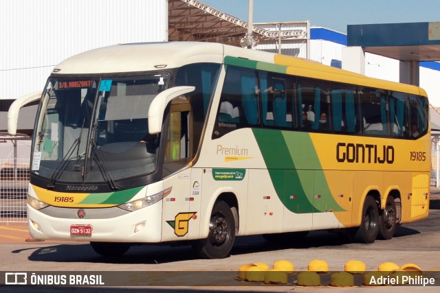 Empresa Gontijo de Transportes 19185 na cidade de Goiânia, Goiás, Brasil, por Adriel Philipe. ID da foto: 10165681.