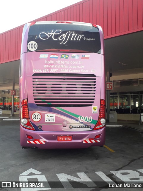 Hofftur Transportes e Turismo 1800 na cidade de Miracatu, São Paulo, Brasil, por Lohan Mariano. Número da foto: #10168524.