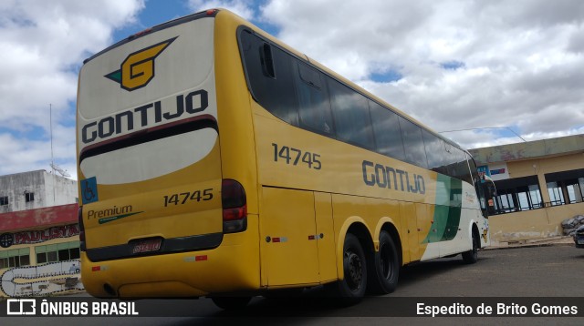 Empresa Gontijo de Transportes 14745 na cidade de Paulistana, Piauí, Brasil, por Espedito de Brito Gomes. ID da foto: 10167098.