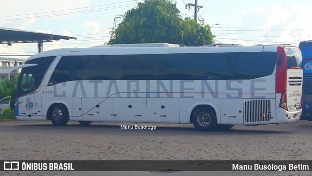 Auto Viação Catarinense 3464 na cidade de Curitiba, Paraná, Brasil, por Manu Busóloga Betim. ID da foto: 10167034.