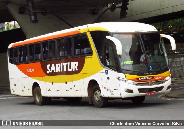 Saritur - Santa Rita Transporte Urbano e Rodoviário 32000 na cidade de Belo Horizonte, Minas Gerais, Brasil, por Charlestom Vinicius Carvalho Silva. ID da foto: 10166318.