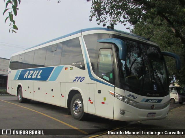 Expresso Azul 270 na cidade de Santa Cruz do Sul, Rio Grande do Sul, Brasil, por Ricardo Manoel Limberger Carvalho. ID da foto: 10166894.