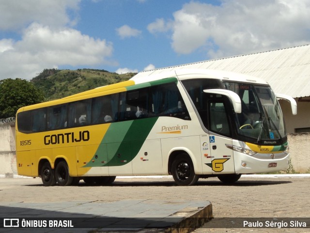 Empresa Gontijo de Transportes 18515 na cidade de Almenara, Minas Gerais, Brasil, por Paulo Sérgio Silva. ID da foto: 10166084.