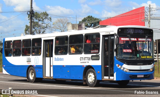 ViaBus Transportes CT-97708 na cidade de Ananindeua, Pará, Brasil, por Fabio Soares. ID da foto: 10166015.