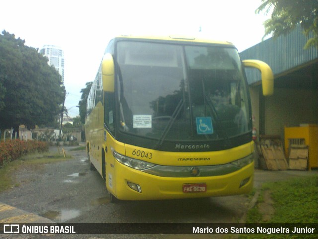 Viação Itapemirim 60043 na cidade de Salvador, Bahia, Brasil, por Mario dos Santos Nogueira Junior. ID da foto: 10169186.