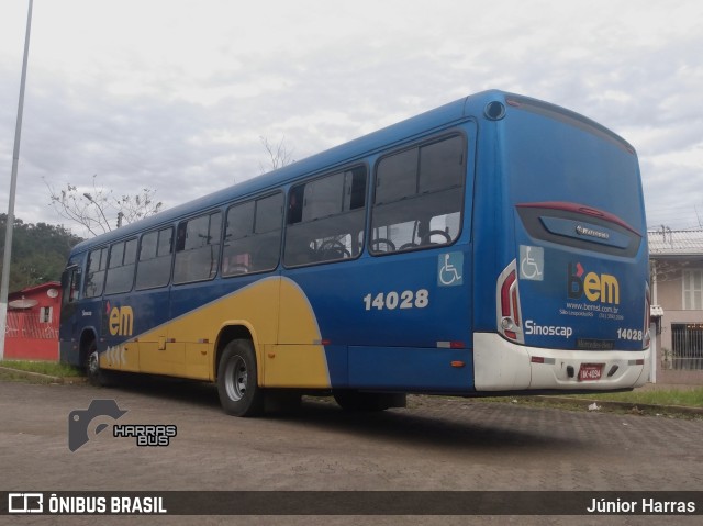 Viação Sinoscap 14028 na cidade de São Leopoldo, Rio Grande do Sul, Brasil, por Júnior Harras. Número da foto: #10167581.