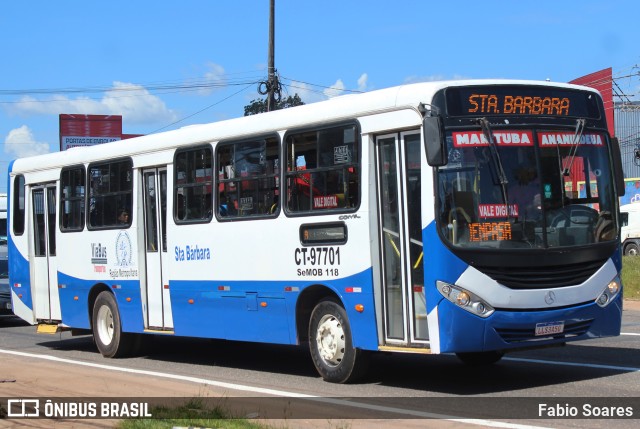 ViaBus Transportes CT-97701 na cidade de Ananindeua, Pará, Brasil, por Fabio Soares. ID da foto: 10166005.