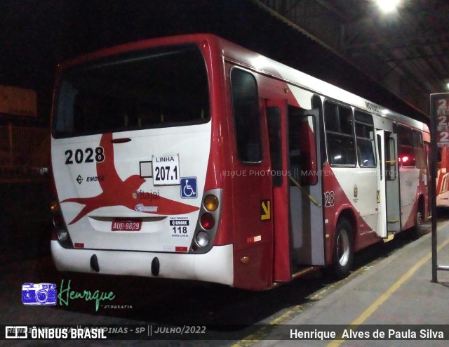 Itajaí Transportes Coletivos 2028 na cidade de Campinas, São Paulo, Brasil, por Henrique Alves de Paula Silva. ID da foto: 10166376.