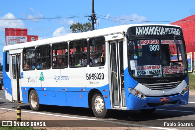 Transportes Barata BN-98020 na cidade de Ananindeua, Pará, Brasil, por Fabio Soares. Número da foto: #10166001.