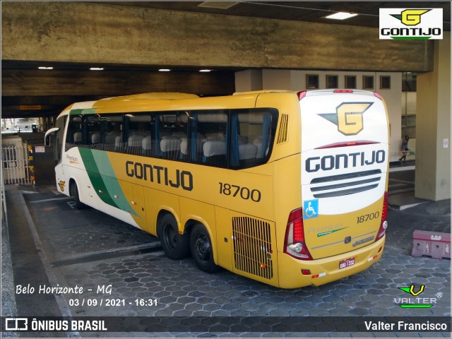 Empresa Gontijo de Transportes 18700 na cidade de Belo Horizonte, Minas Gerais, Brasil, por Valter Francisco. Número da foto: #10170441.