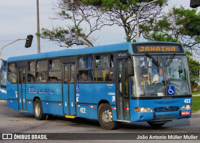 Biguaçu Transportes Coletivos Administração e Participação 422 na cidade de Florianópolis, Santa Catarina, Brasil, por João Antonio Müller Muller. ID da foto: 10171327.