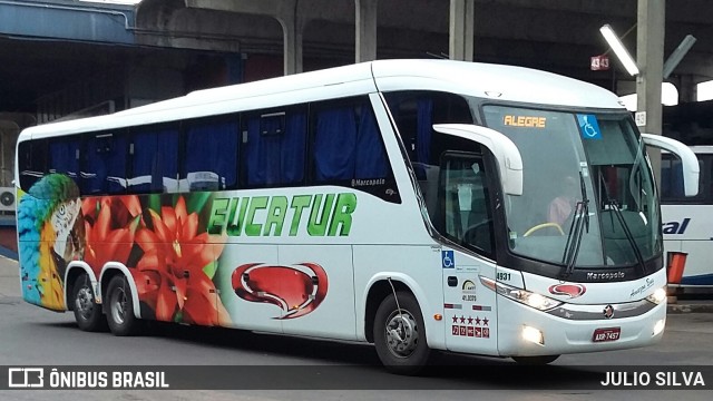 Eucatur - Empresa União Cascavel de Transportes e Turismo 4931 na cidade de Porto Alegre, Rio Grande do Sul, Brasil, por JULIO SILVA. ID da foto: 10171630.