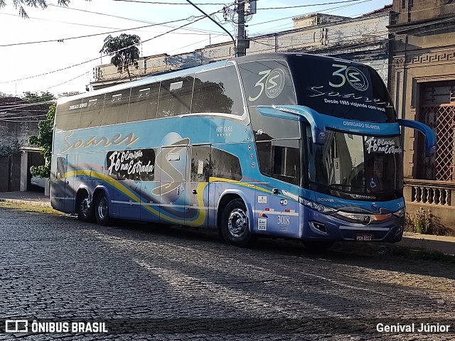 Soares Turismo e Fretamento 3018 na cidade de Corumbá, Mato Grosso do Sul, Brasil, por Genival Júnior. ID da foto: 10169394.