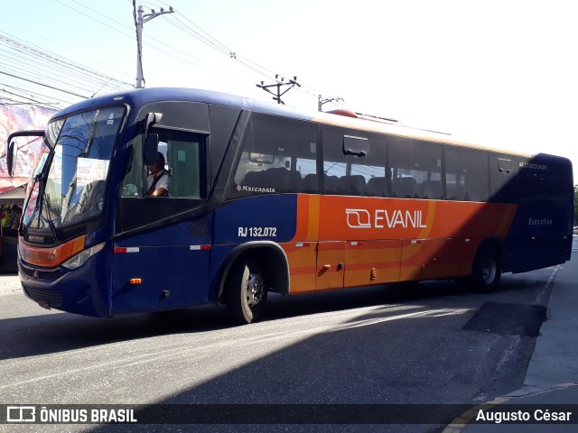 Evanil Transportes e Turismo RJ 132.072 na cidade de Nova Iguaçu, Rio de Janeiro, Brasil, por Augusto César. ID da foto: 10169957.