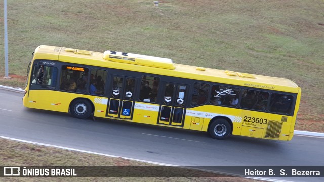 Viação Pioneira 223603 na cidade de Brasília, Distrito Federal, Brasil, por Heitor B.  S.  Bezerra. ID da foto: 10170111.