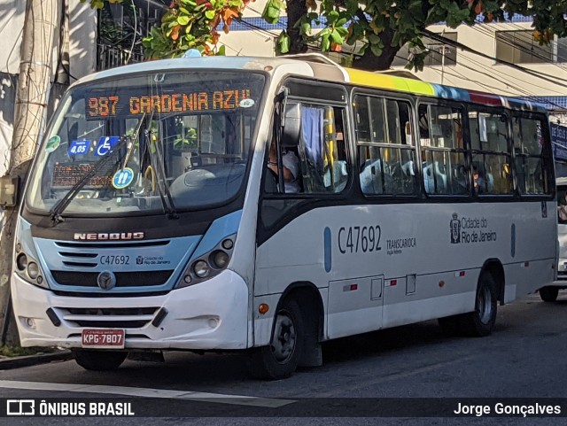 Viação Redentor C47692 na cidade de Rio de Janeiro, Rio de Janeiro, Brasil, por Jorge Gonçalves. Número da foto: #10172932.