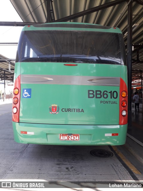 Transporte Coletivo Glória BB610 na cidade de Curitiba, Paraná, Brasil, por Lohan Mariano. Número da foto: #10172708.