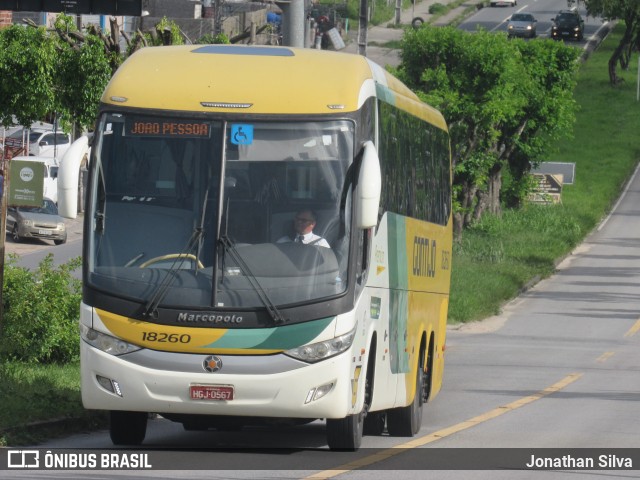 Empresa Gontijo de Transportes 18260 na cidade de Igarassu, Pernambuco, Brasil, por Jonathan Silva. ID da foto: 10172191.