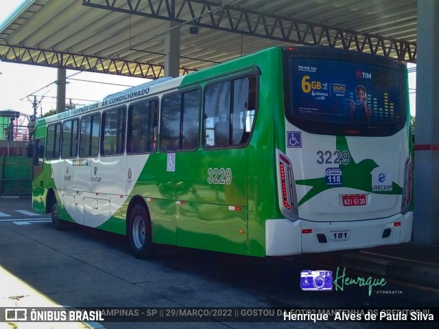 VB Transportes e Turismo 3229 na cidade de Campinas, São Paulo, Brasil, por Henrique Alves de Paula Silva. ID da foto: 10172322.