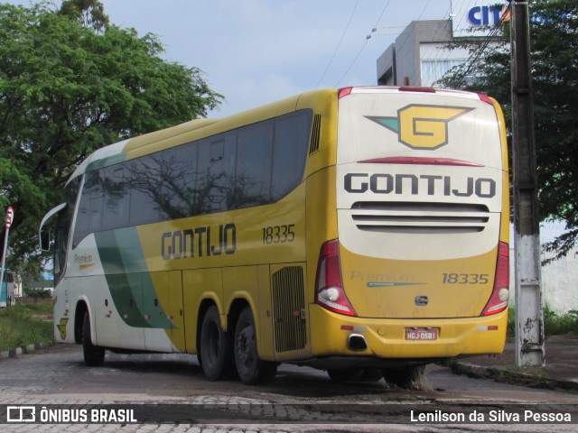 Empresa Gontijo de Transportes 18335 na cidade de Caruaru, Pernambuco, Brasil, por Lenilson da Silva Pessoa. ID da foto: 10172817.