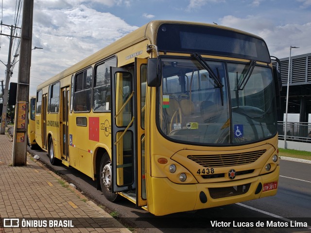 TCGL - Transportes Coletivos Grande Londrina 4438 na cidade de Londrina, Paraná, Brasil, por Victor Lucas de Matos Lima. Número da foto: #10177469.