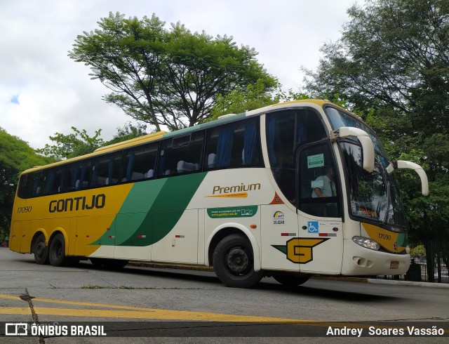 Empresa Gontijo de Transportes 17090 na cidade de São Paulo, São Paulo, Brasil, por Andrey  Soares Vassão. Número da foto: #10176932.