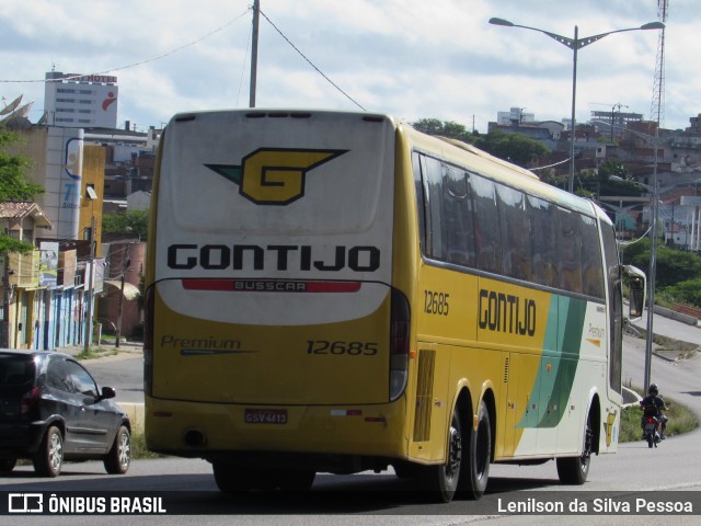 Empresa Gontijo de Transportes 12685 na cidade de Caruaru, Pernambuco, Brasil, por Lenilson da Silva Pessoa. Número da foto: #10175143.