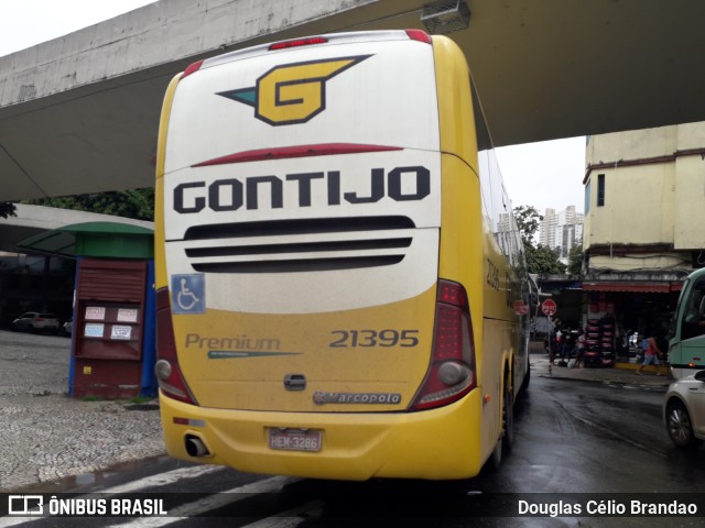 Empresa Gontijo de Transportes 21395 na cidade de Belo Horizonte, Minas Gerais, Brasil, por Douglas Célio Brandao. ID da foto: 10175971.