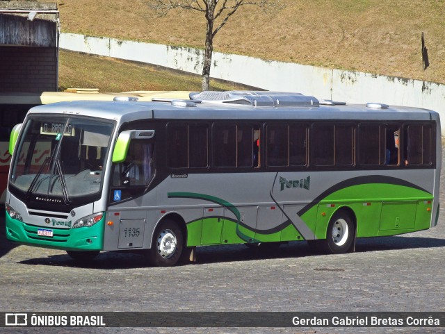 Turin Transportes 1135 na cidade de Ouro Preto, Minas Gerais, Brasil, por Gerdan Gabriel Bretas Corrêa. ID da foto: 10175477.