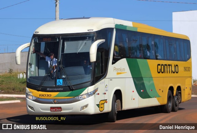 Empresa Gontijo de Transportes 19030 na cidade de Rio Verde, Goiás, Brasil, por Daniel Henrique. ID da foto: 10176738.